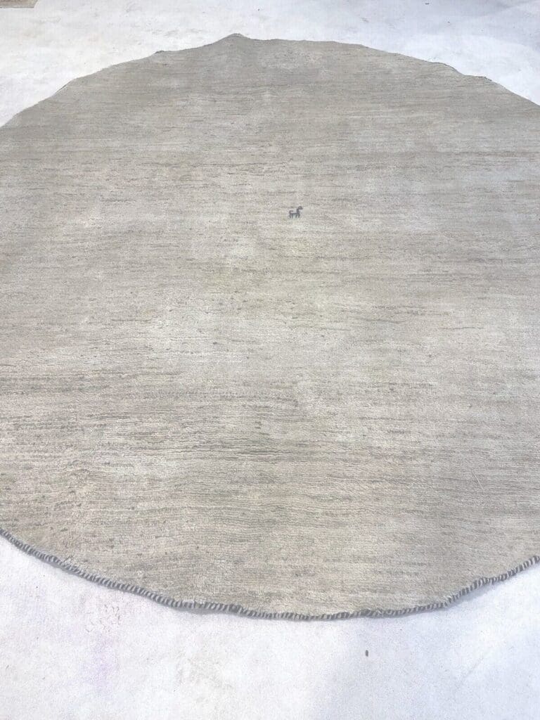 Perserteppich 230 cm rund Naturwolle handgeknüpft