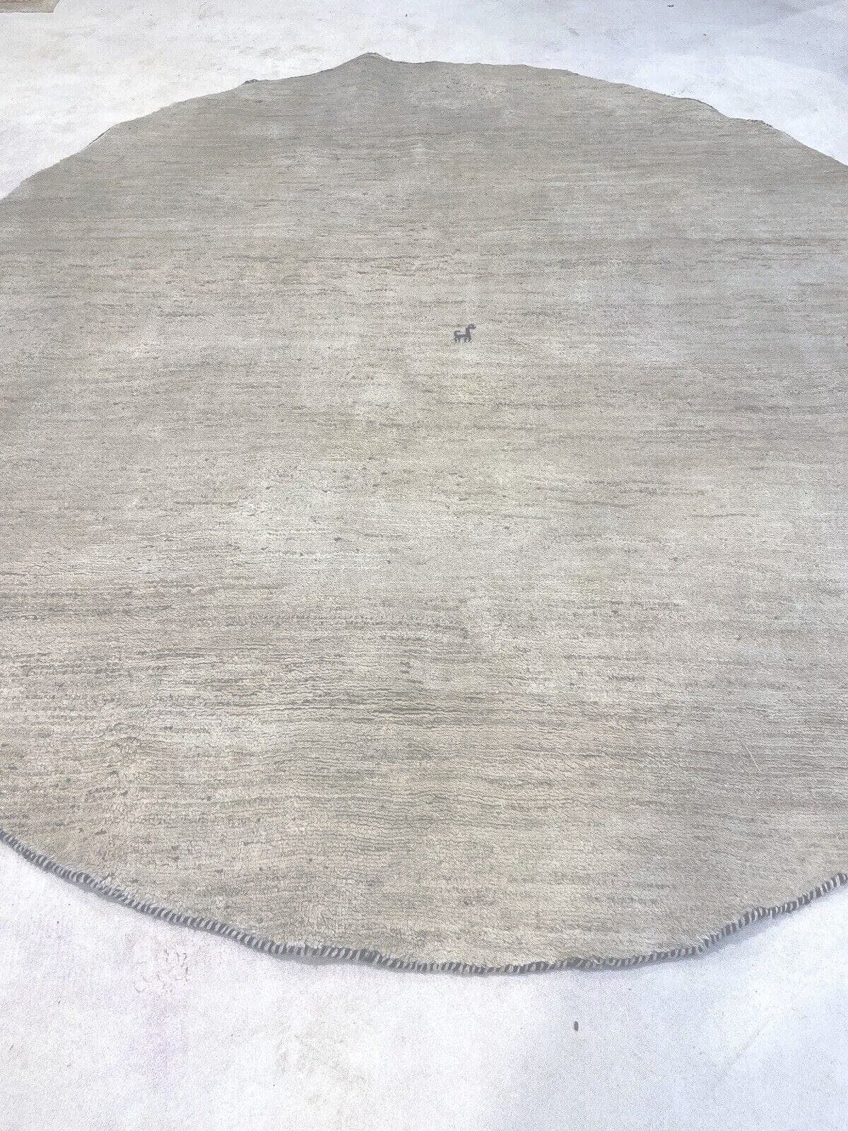Perserteppich 230 cm rund Naturwolle handgeknüpft