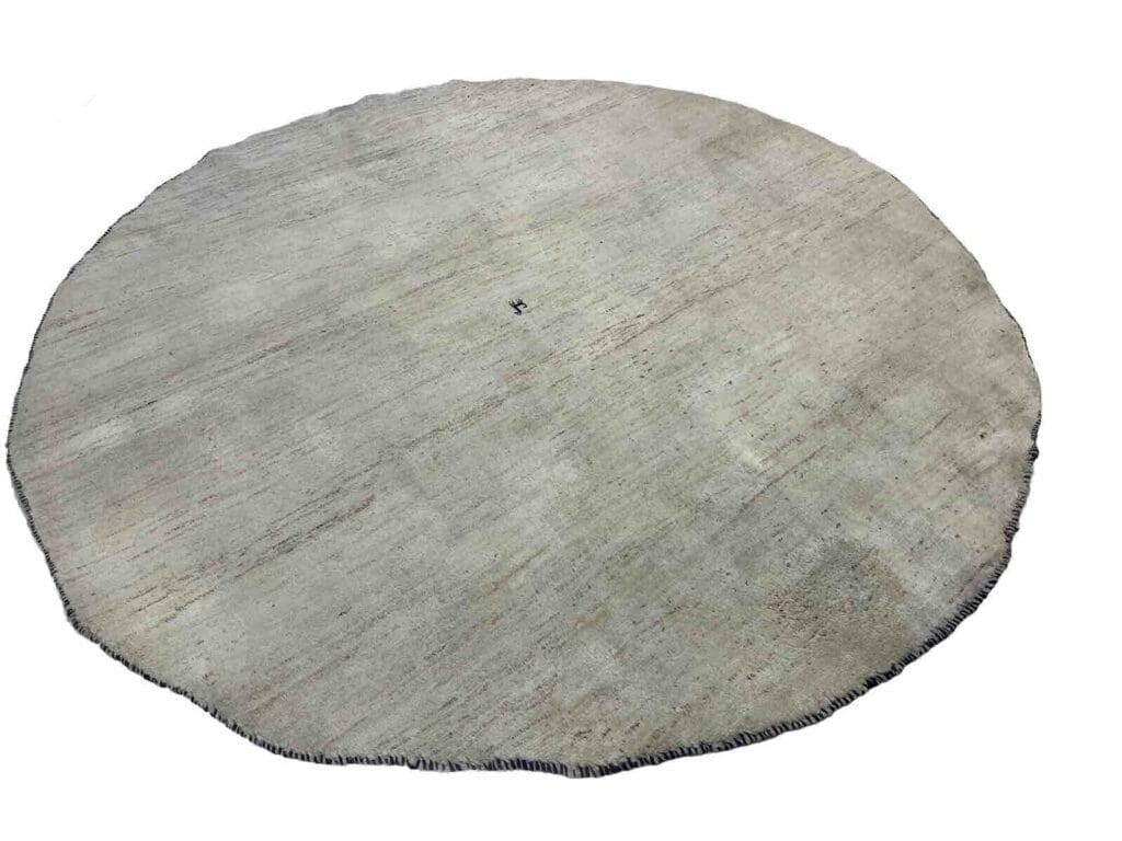 Perserteppich 230 cm rund Naturwolle handgeknüpft