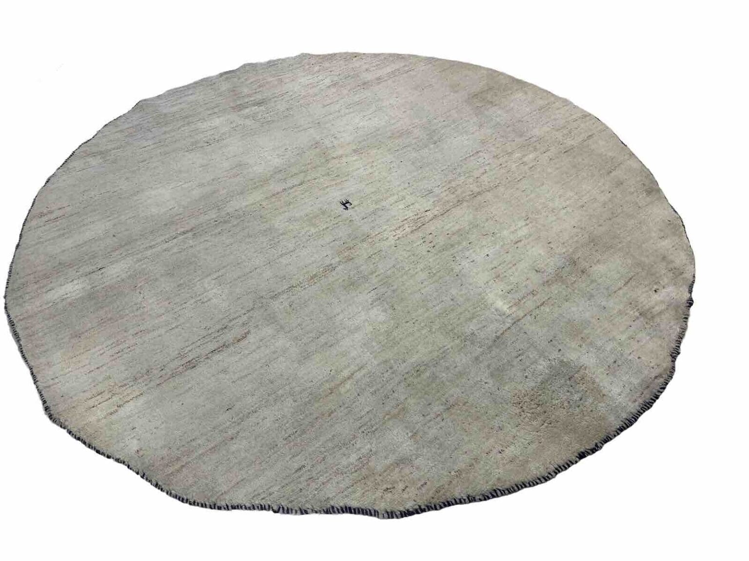 Perserteppich 230 cm rund Naturwolle handgeknüpft
