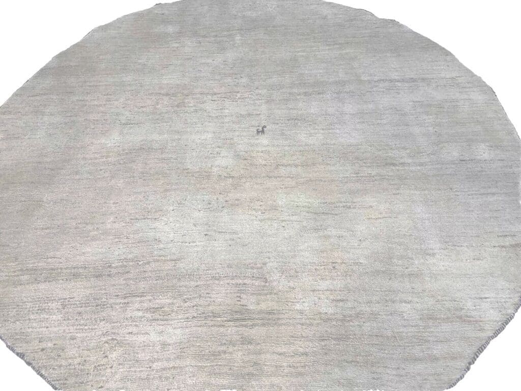 Perserteppich 230 cm rund Naturwolle handgeknüpft
