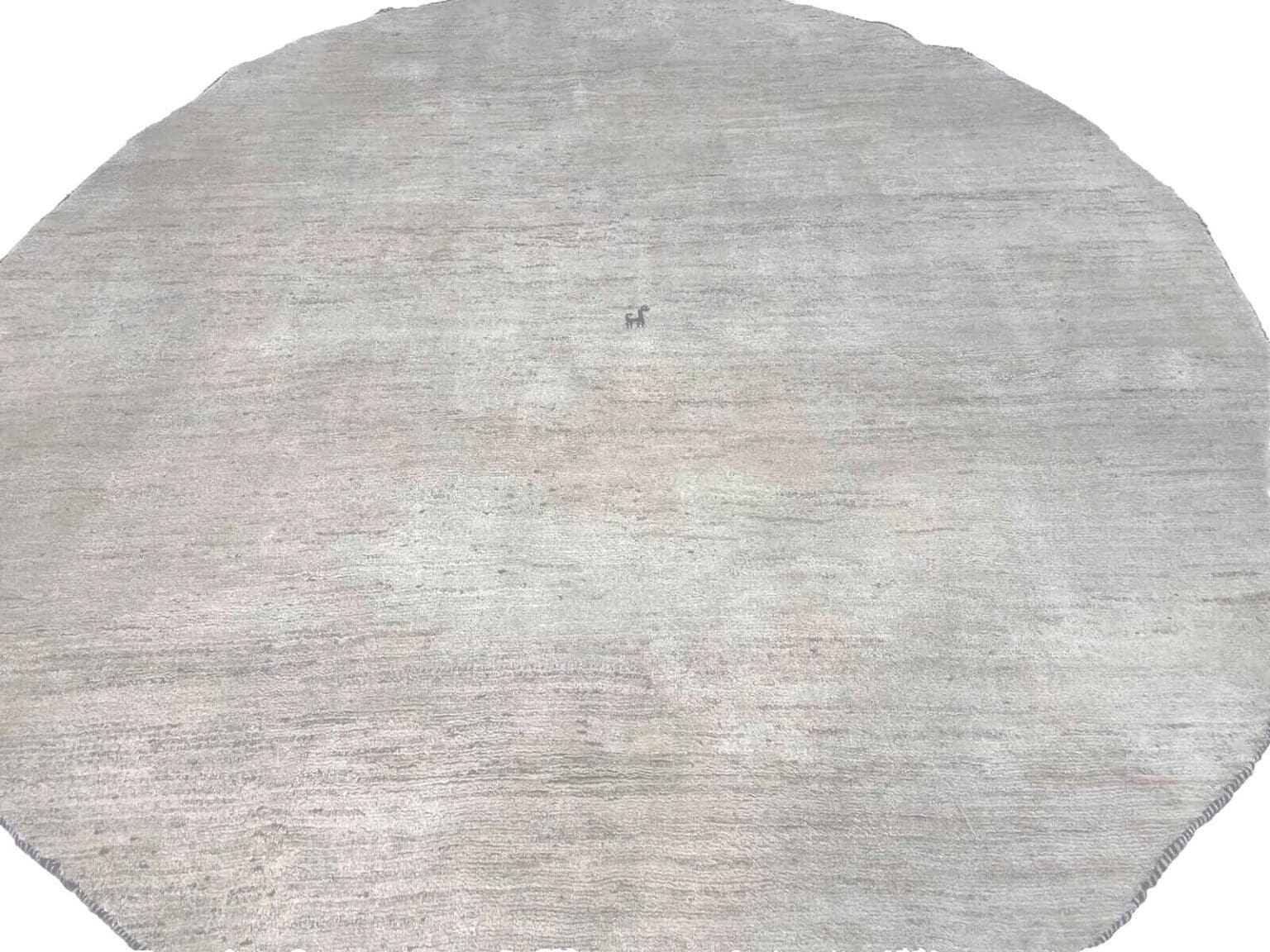 Perserteppich 230 cm rund Naturwolle handgeknüpft