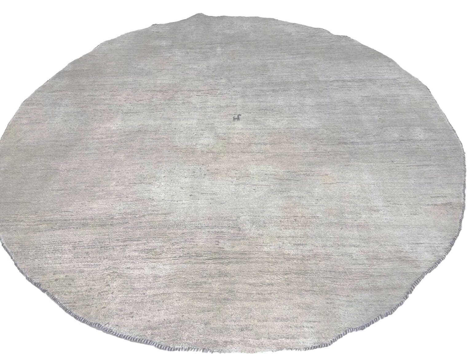 Perserteppich 230 cm rund Naturwolle handgeknüpft