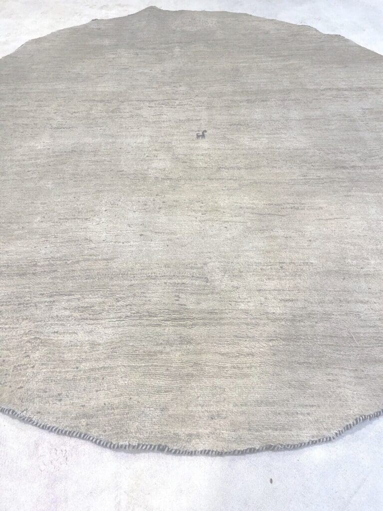 Perserteppich 230 cm rund Naturwolle handgeknüpft