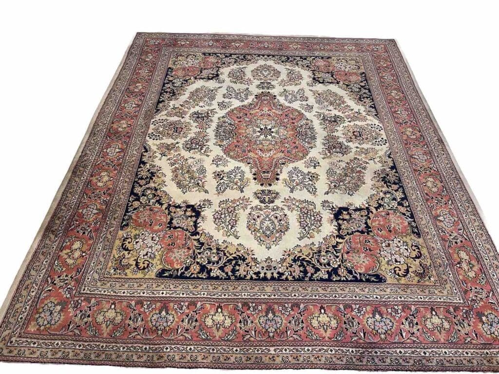 klassischer-kaschmir-perserteppich-300x250-handgeknupft-aus-reiner-1 Perserteppich Kaschmir 300 x 250 cm Wolle handgeknüpft