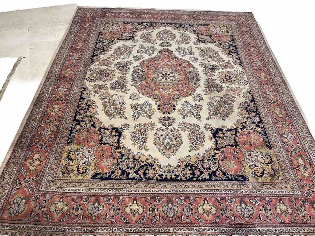 klassischer-kaschmir-perserteppich-300x250-handgeknupft-aus-reiner-2 Perserteppich Kaschmir 300 x 250 cm Wolle handgeknüpft