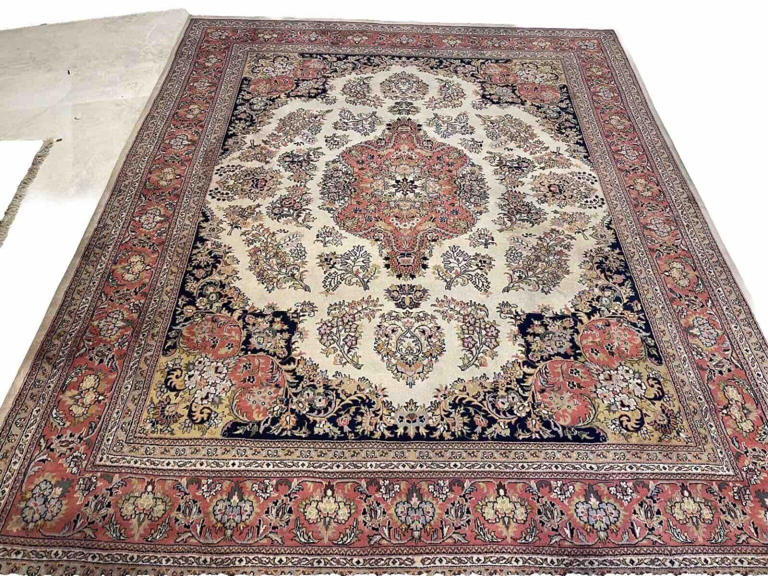 klassischer-kaschmir-perserteppich-300x250-handgeknupft-aus-reiner-2 Perserteppich Kaschmir 300 x 250 cm Wolle handgeknüpft