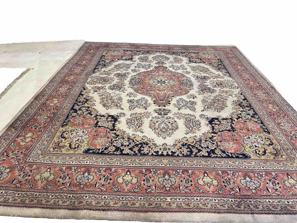klassischer-kaschmir-perserteppich-300x250-handgeknupft-aus-reiner-4 Perserteppich Kaschmir 300 x 250 cm Wolle handgeknüpft