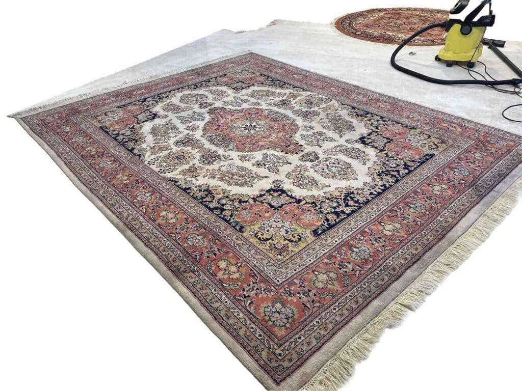 klassischer-kaschmir-perserteppich-300x250-handgeknupft-aus-reiner-5 Perserteppich Kaschmir 300 x 250 cm Wolle handgeknüpft
