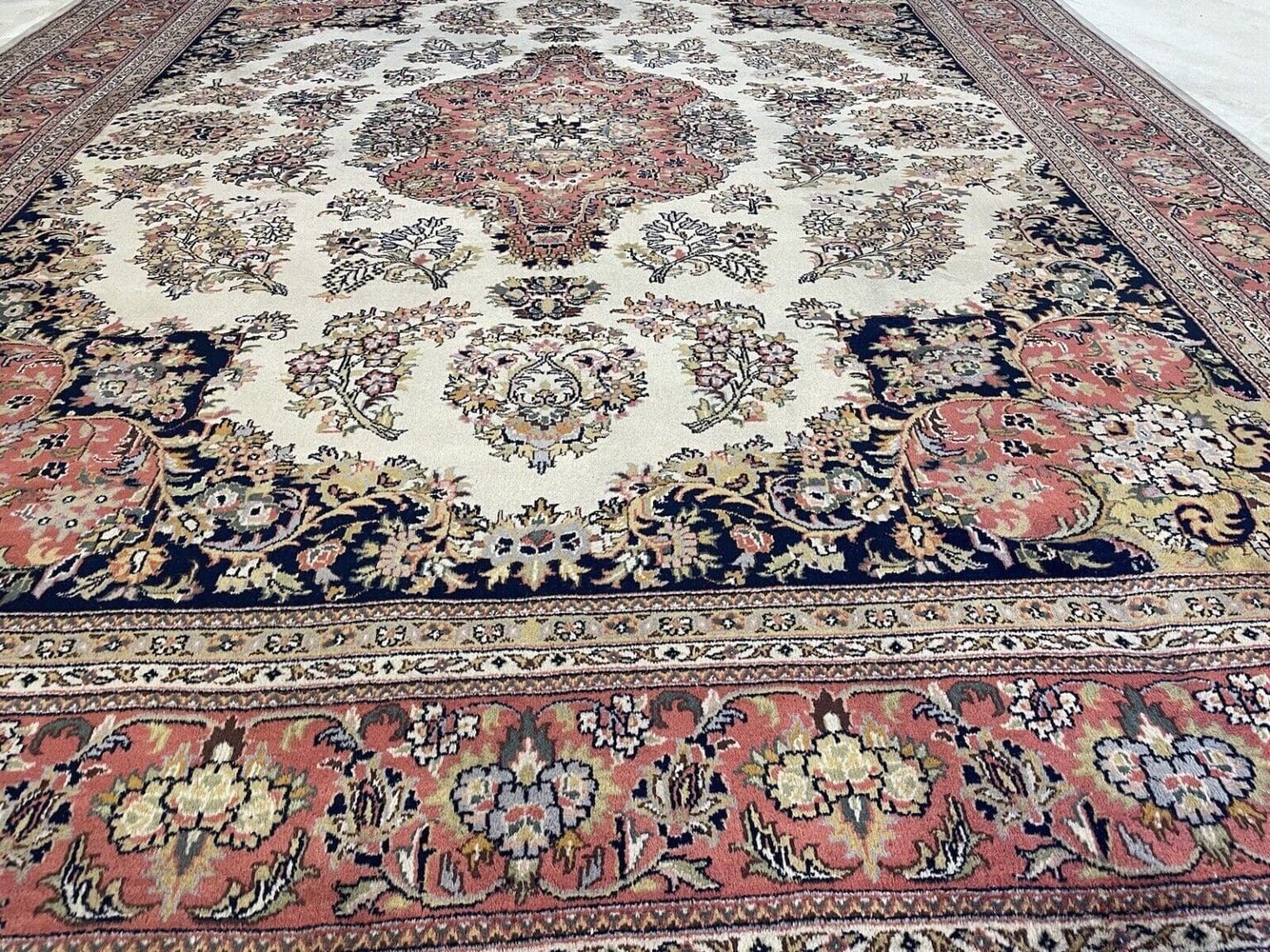 klassischer-kaschmir-perserteppich-300x250-handgeknupft-aus-reiner-9 Perserteppich Kaschmir 300 x 250 cm Wolle handgeknüpft
