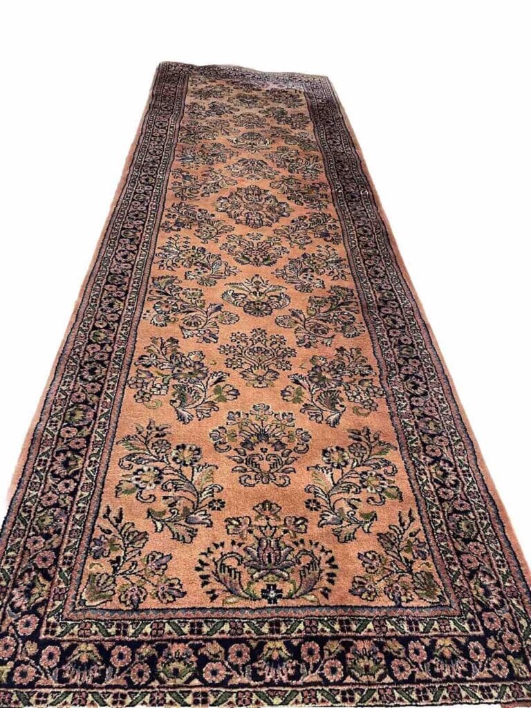 Perserteppich Sarough 300 x 95 cm Baumwolle handgeknüpft