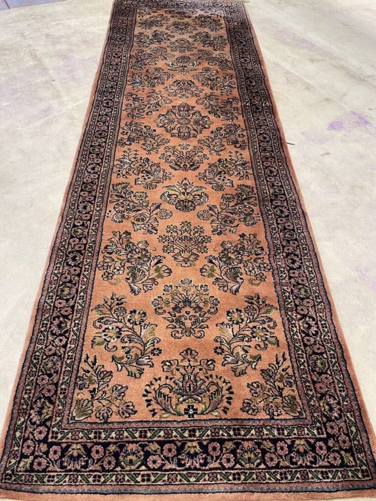 Perserteppich Sarough 300 x 95 cm Baumwolle handgeknüpft