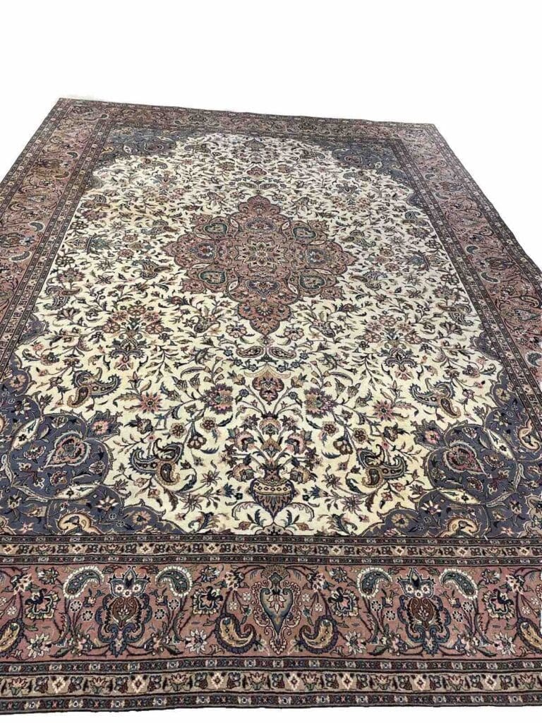 Perserteppich 350 x 250 cm Schurwolle handgeknüpft