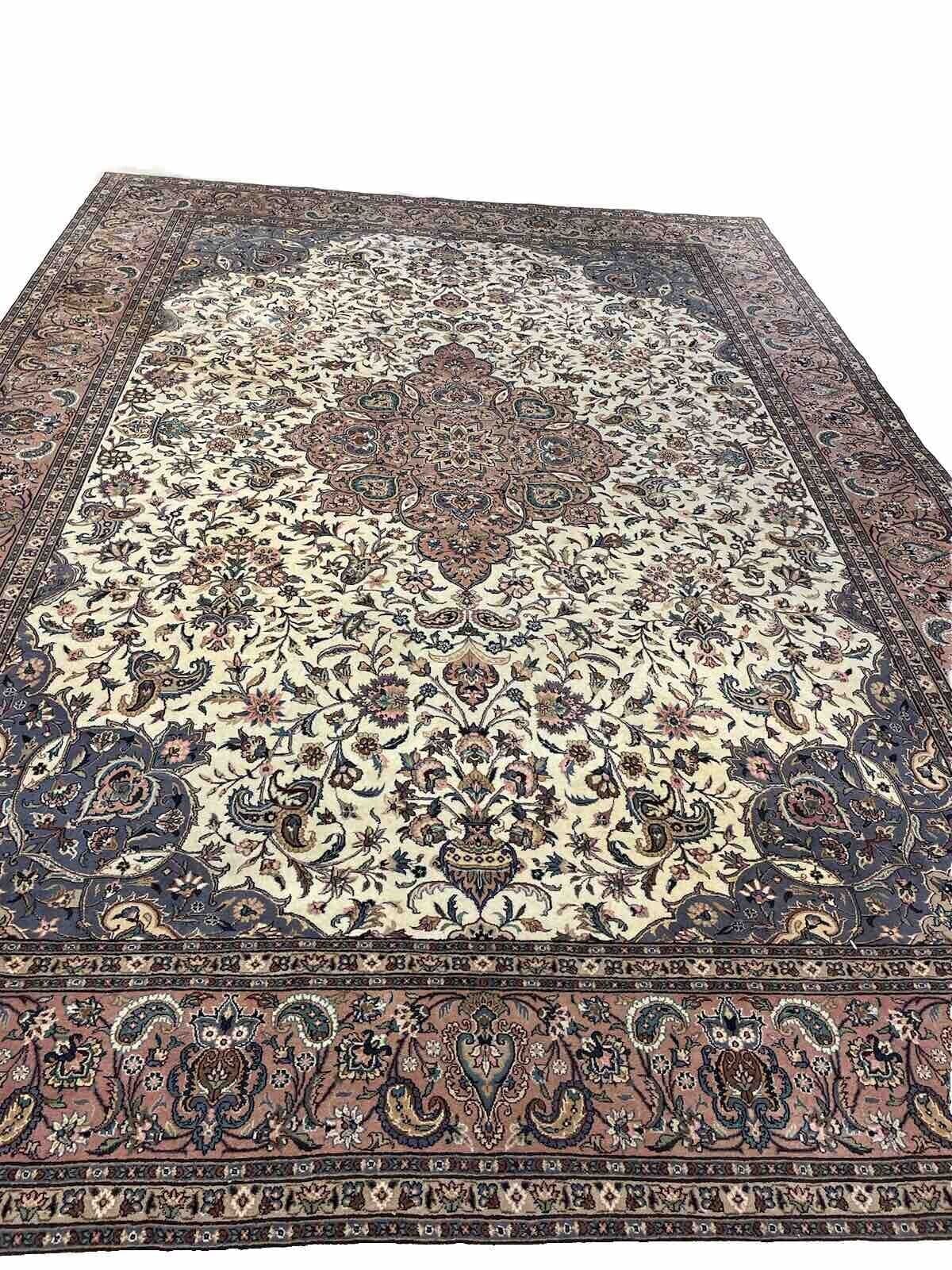 Perserteppich 350 x 250 cm Schurwolle handgeknüpft
