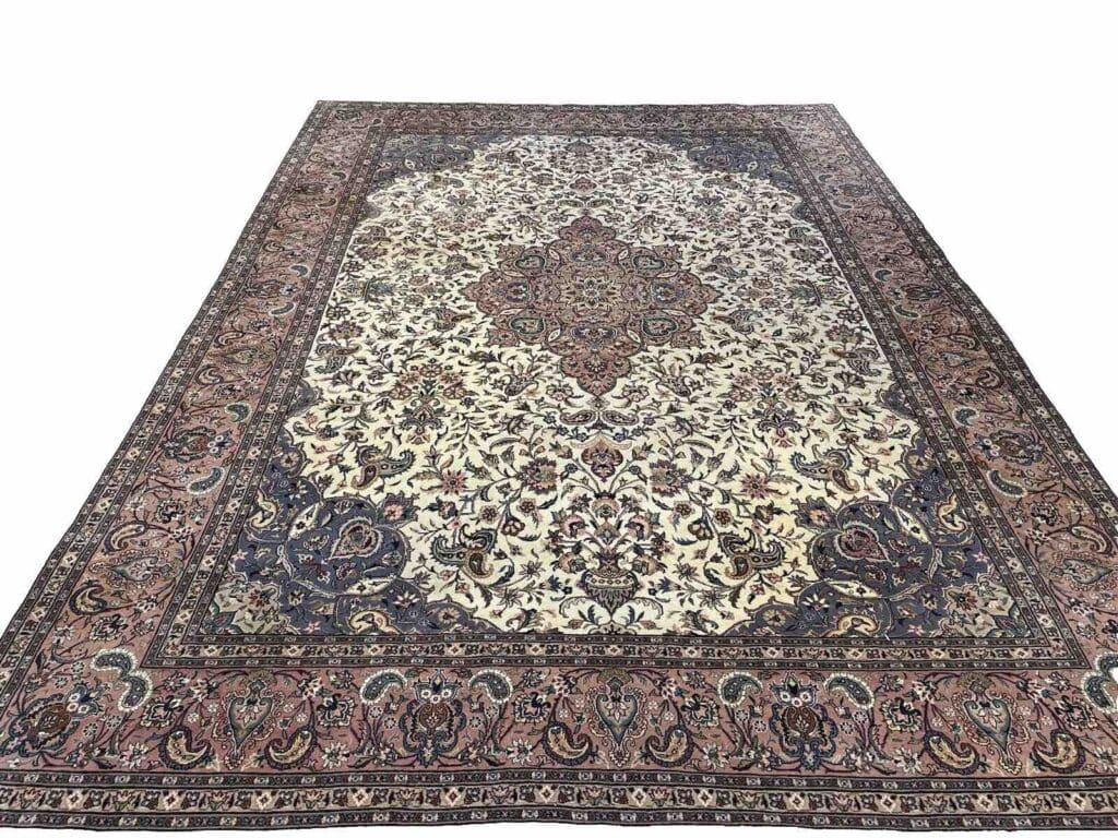 Perserteppich 350 x 250 cm Schurwolle handgeknüpft