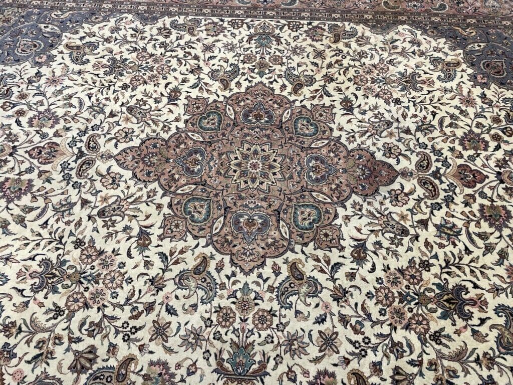 Perserteppich 350 x 250 cm Schurwolle handgeknüpft