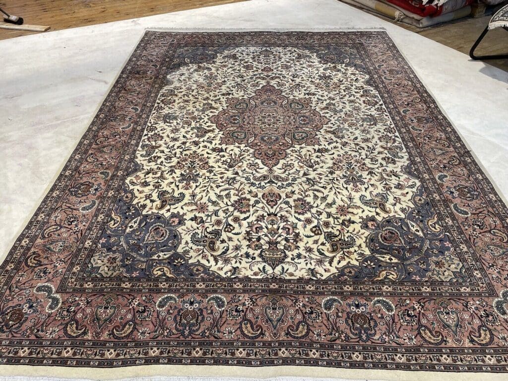 Perserteppich 350 x 250 cm Schurwolle handgeknüpft