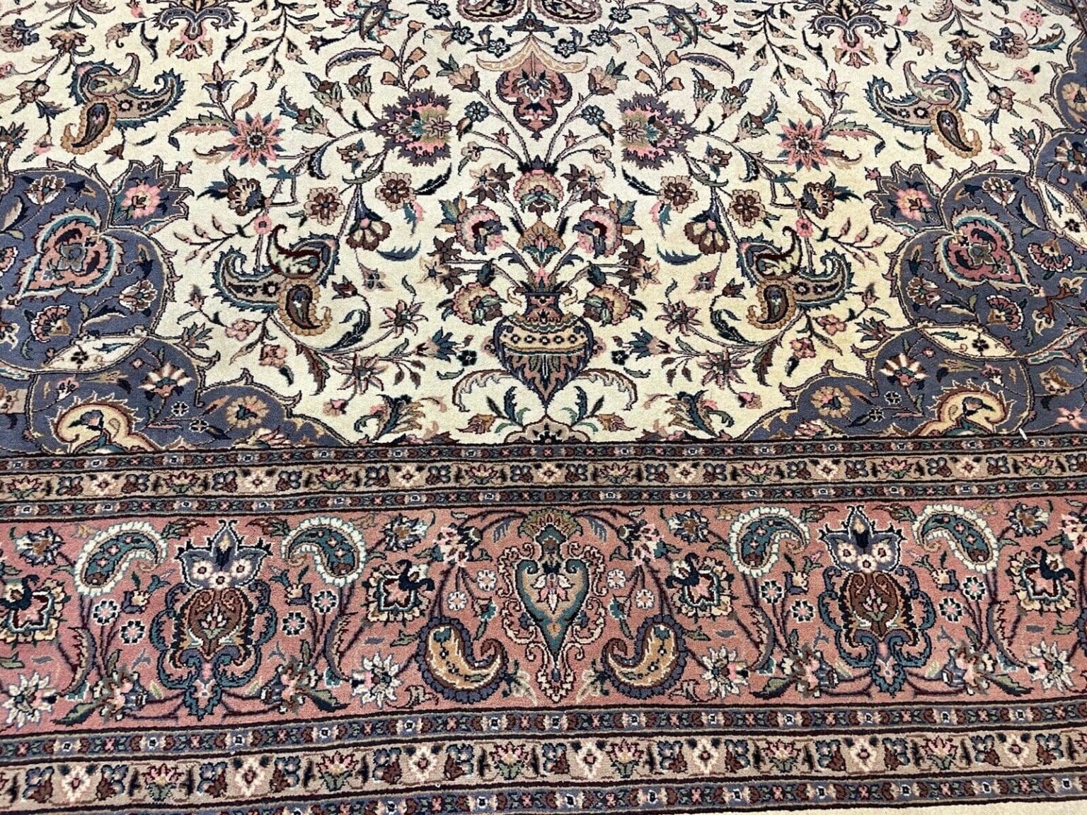 Perserteppich 350 x 250 cm Schurwolle handgeknüpft