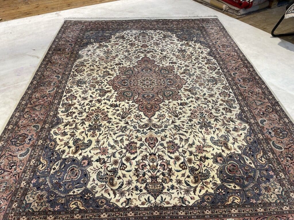 Perserteppich 350 x 250 cm Schurwolle handgeknüpft