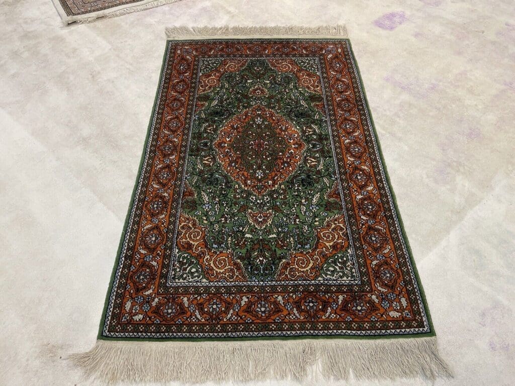Perserteppich Kaschmir 150 x 90 cm Seide handgeknüpft