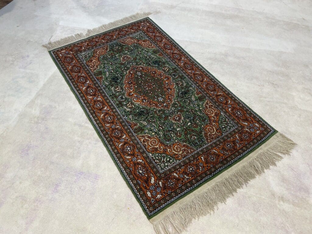 Perserteppich Kaschmir 150 x 90 cm Seide handgeknüpft