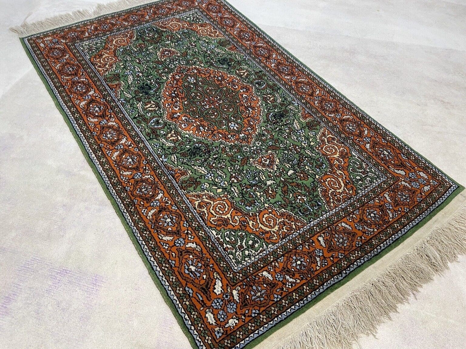Perserteppich Kaschmir 150 x 90 cm Seide handgeknüpft