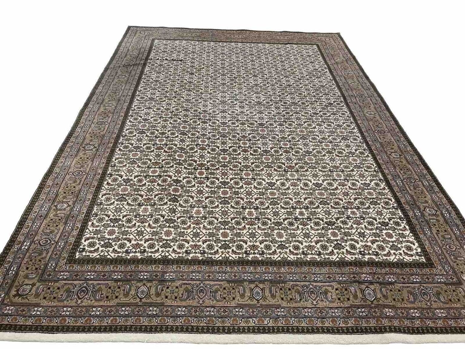 extrem-feiner-bijar-perserteppich-350x250-cm-400000-knoten-qm-aus-7 Orientteppich Kaschmir 350 x 250 cm Wolle handgeknüpft