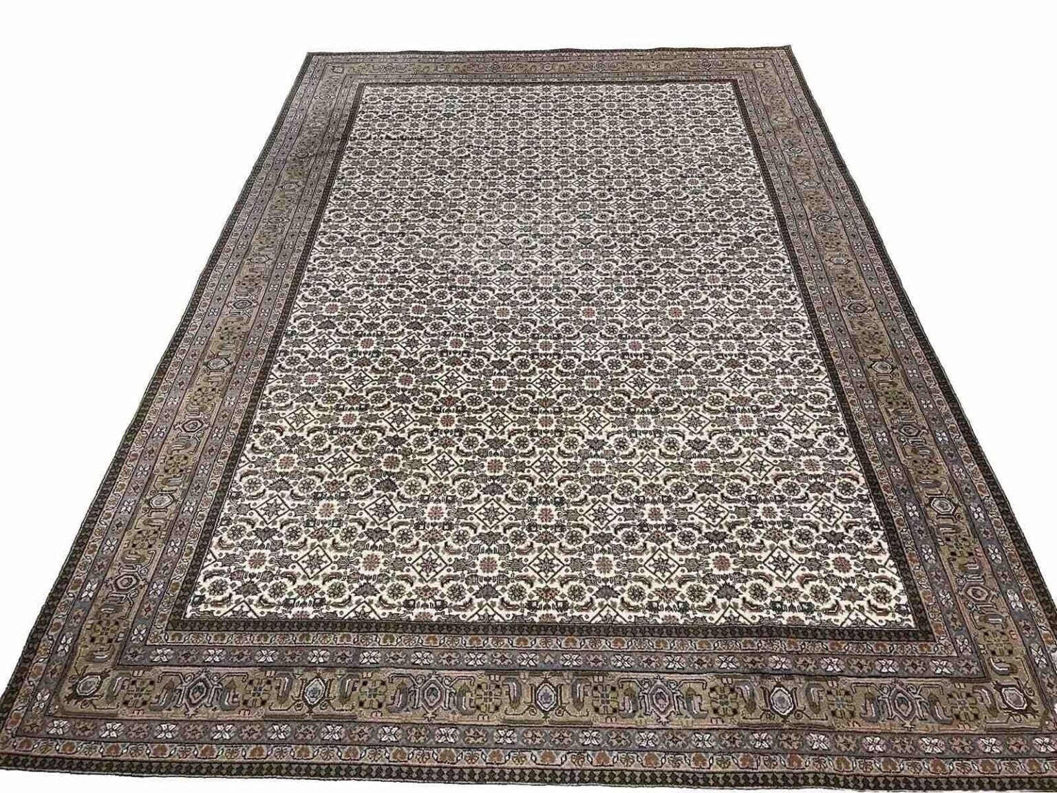 extrem-feiner-bijar-perserteppich-350x250-cm-400000-knoten-qm-aus-8 Orientteppich Kaschmir 350 x 250 cm Wolle handgeknüpft