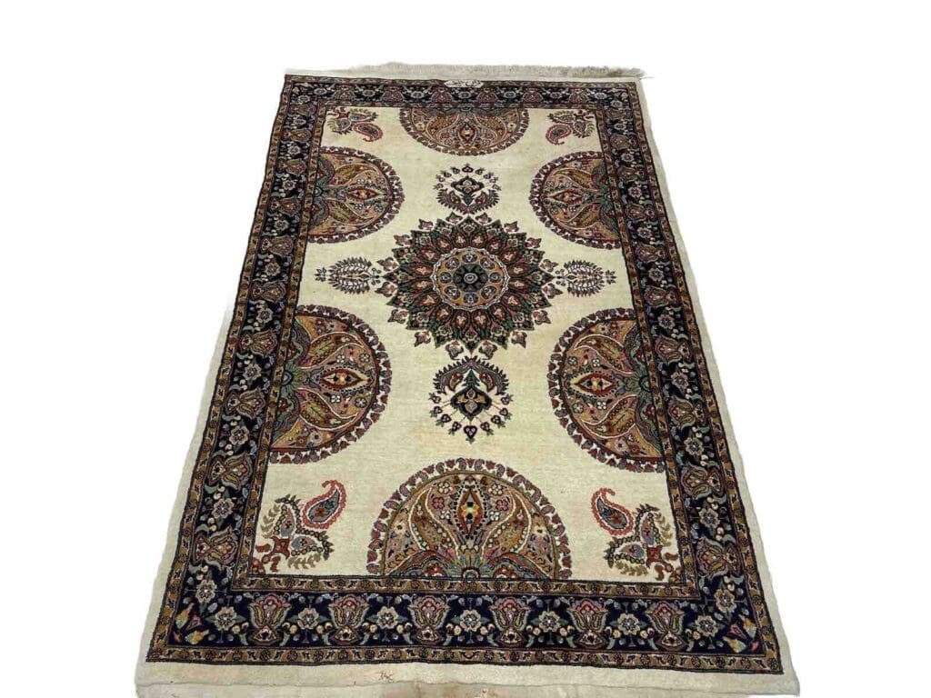 Orientteppich Kashmir 191 x 123 cm Wolle handgeknüpft