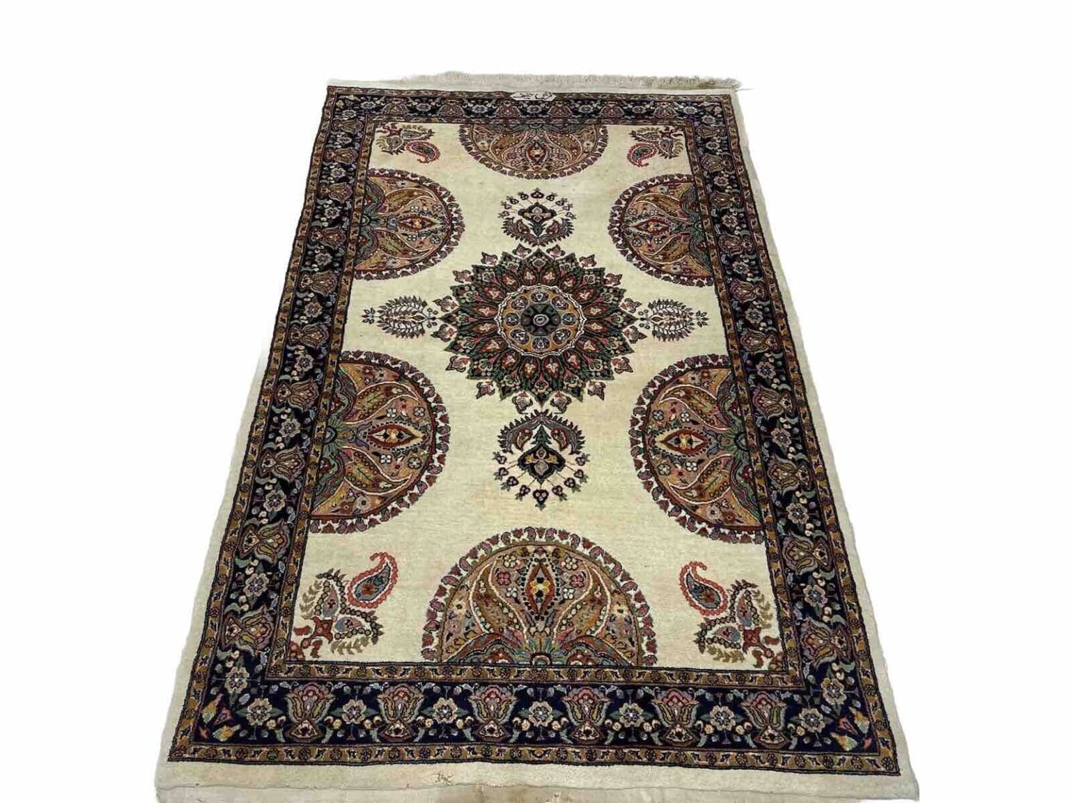Orientteppich Kashmir 191 x 123 cm Wolle handgeknüpft