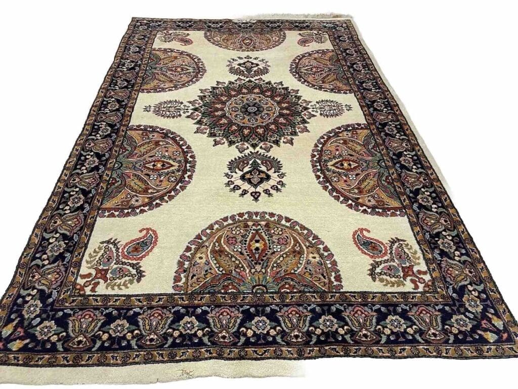 Orientteppich Kashmir 191 x 123 cm Wolle handgeknüpft