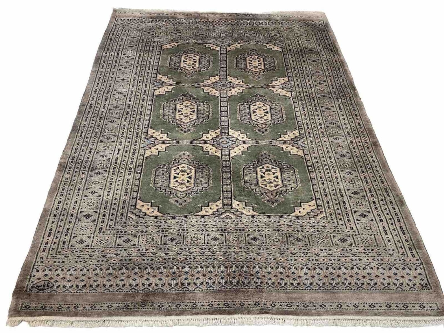 Orientteppich Bochera 200 x 160 cm Wolle handgeknüpft