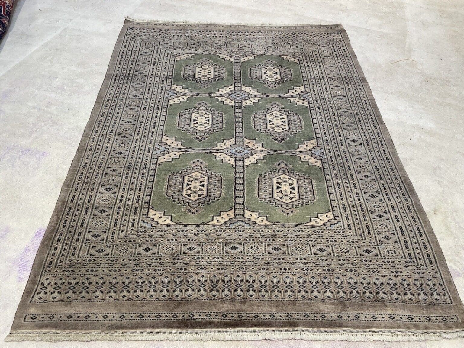 Orientteppich Bochera 200 x 160 cm Wolle handgeknüpft