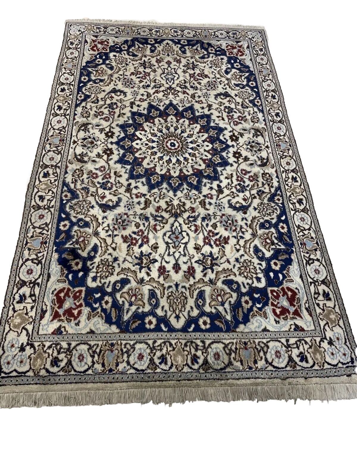 Perserteppich Nain 200x115 cm Wolle handgeknüpft