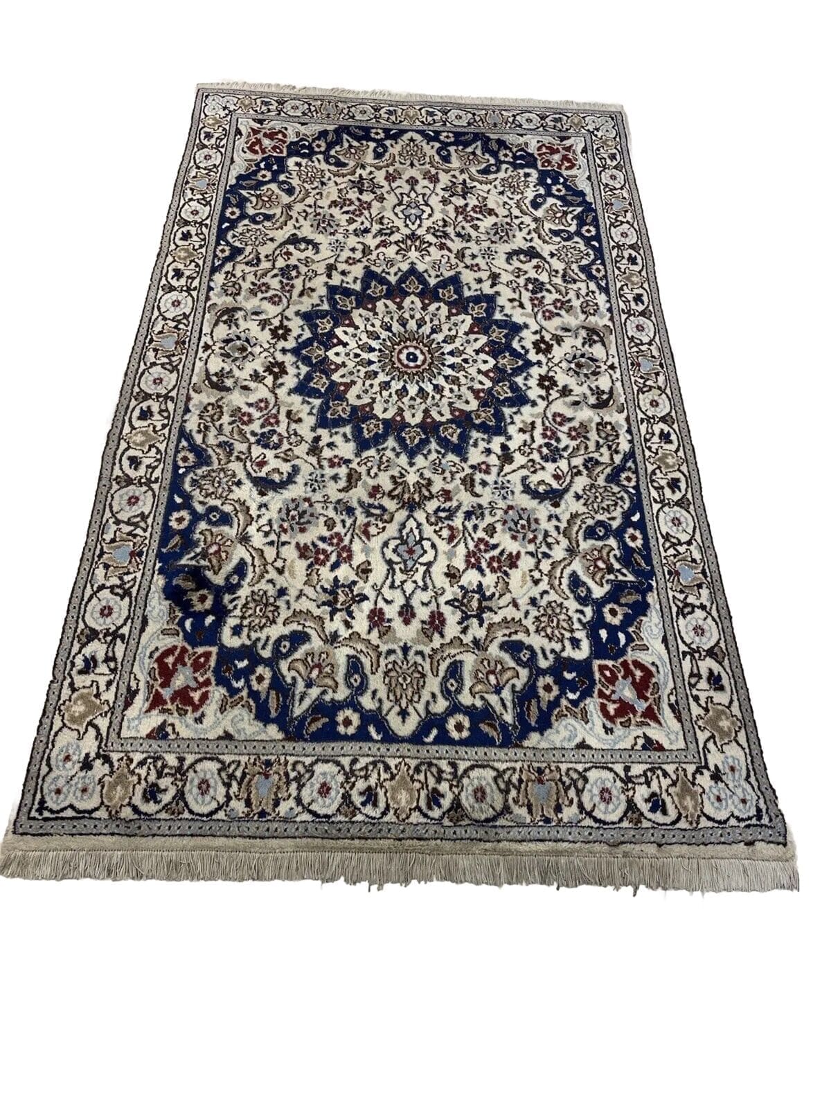 Perserteppich Nain 200x115 cm Wolle handgeknüpft