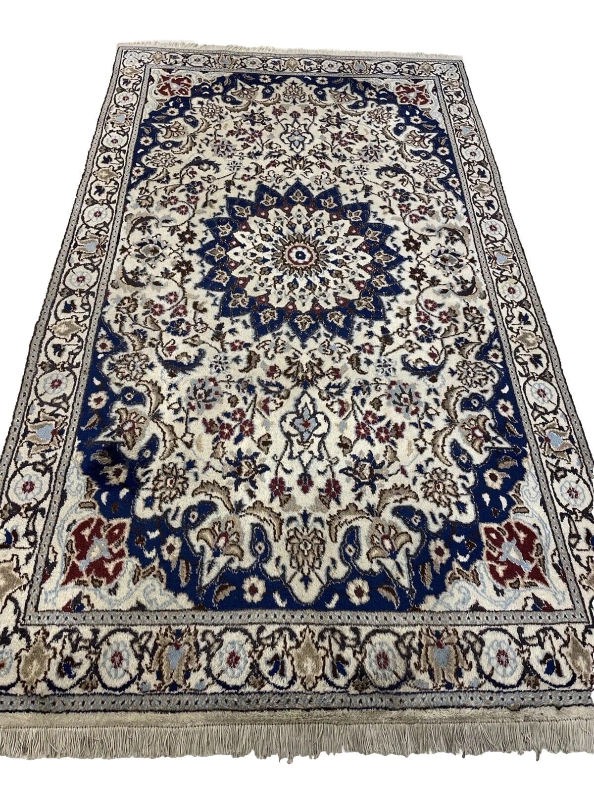 Perserteppich Nain 200x115 cm Wolle handgeknüpft