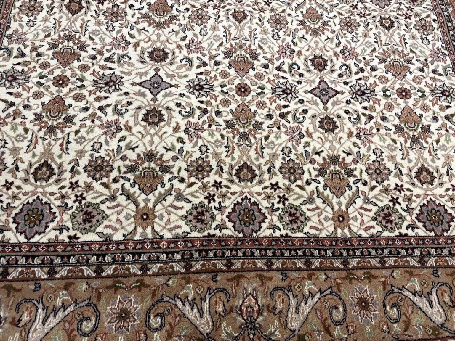 Perserteppich Kaschmir 300x250 cm Schurwolle handgeknüpft