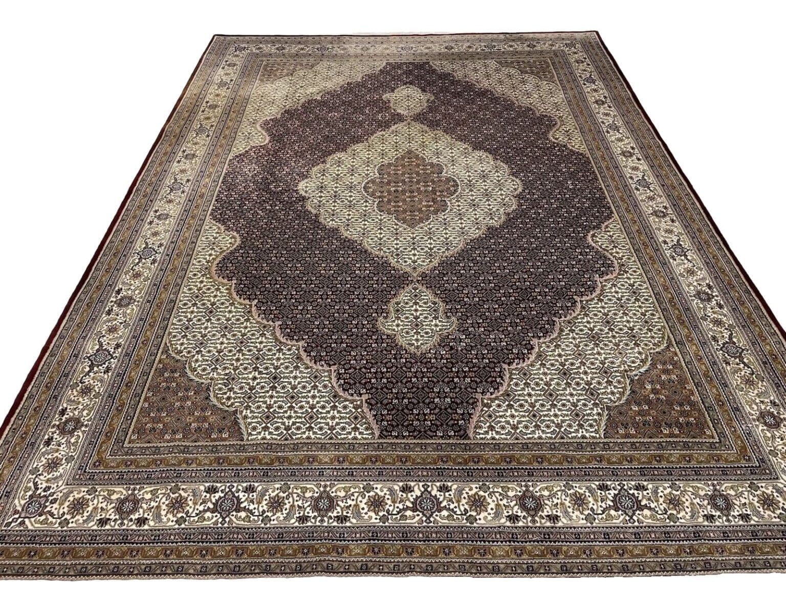 Perserteppich Tabriz 400 x 300 cm Wolle Seide handgeknüpft