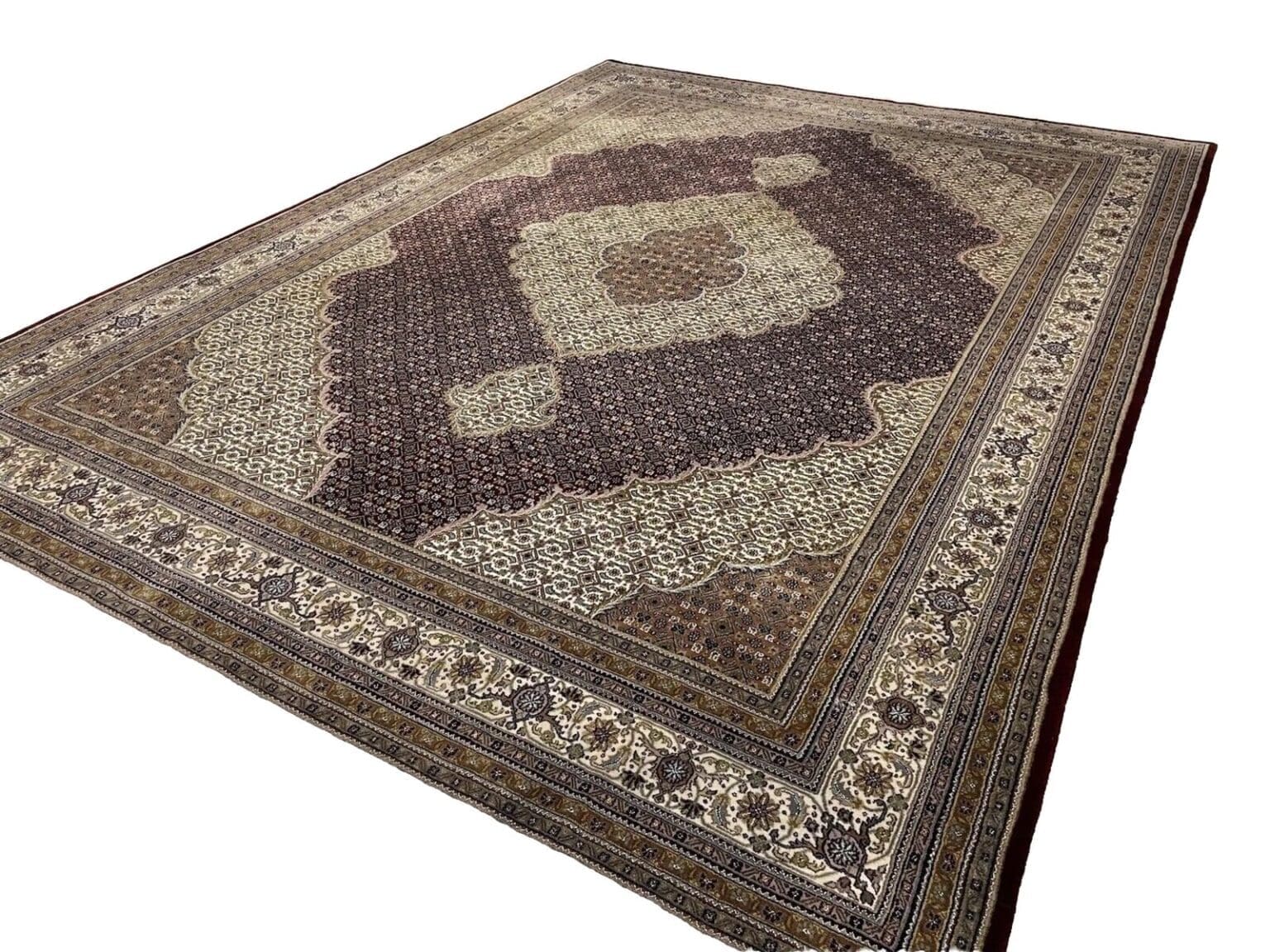Perserteppich Tabriz 400 x 300 cm Wolle Seide handgeknüpft