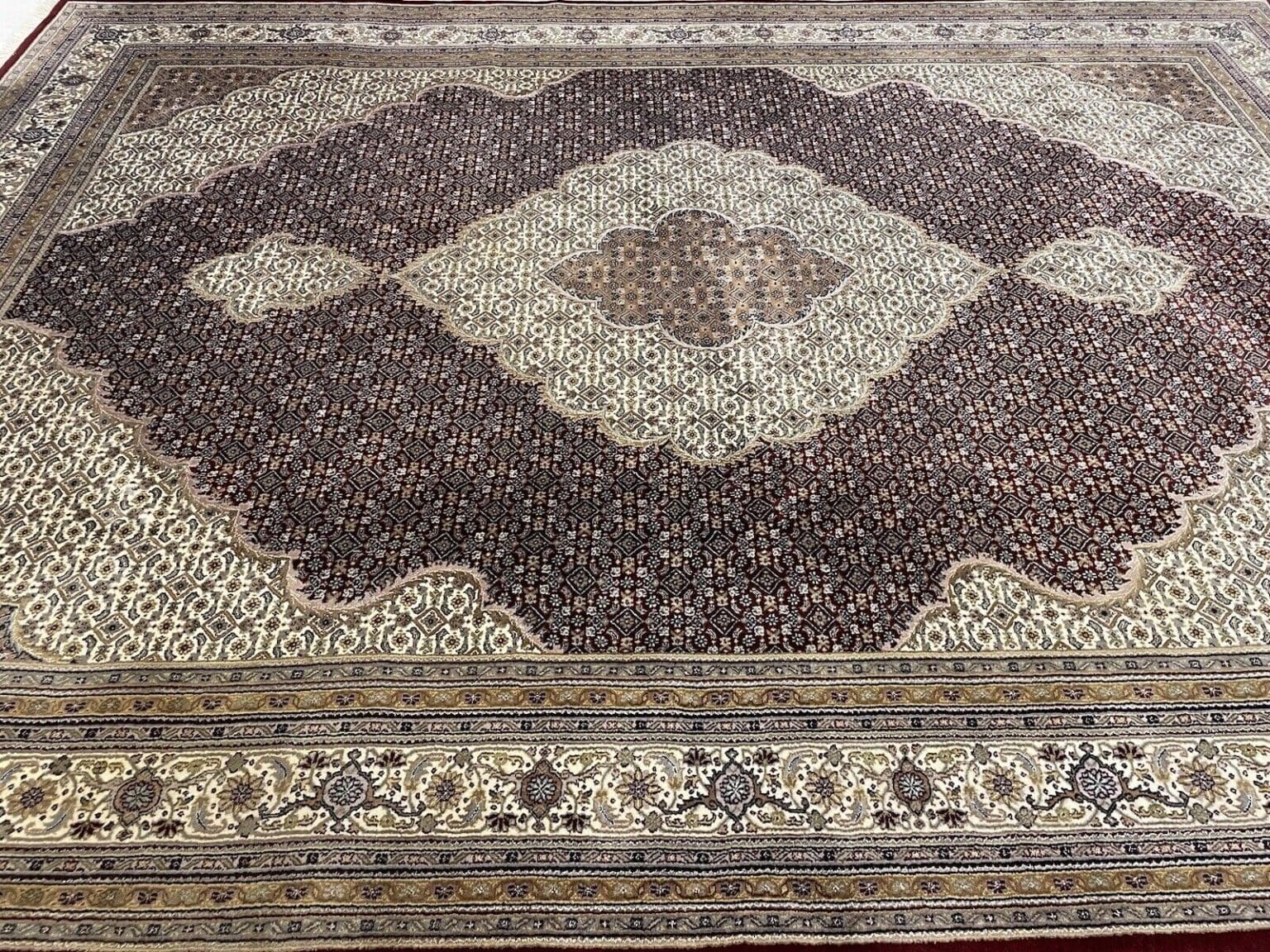 Perserteppich Tabriz 400 x 300 cm Wolle Seide handgeknüpft