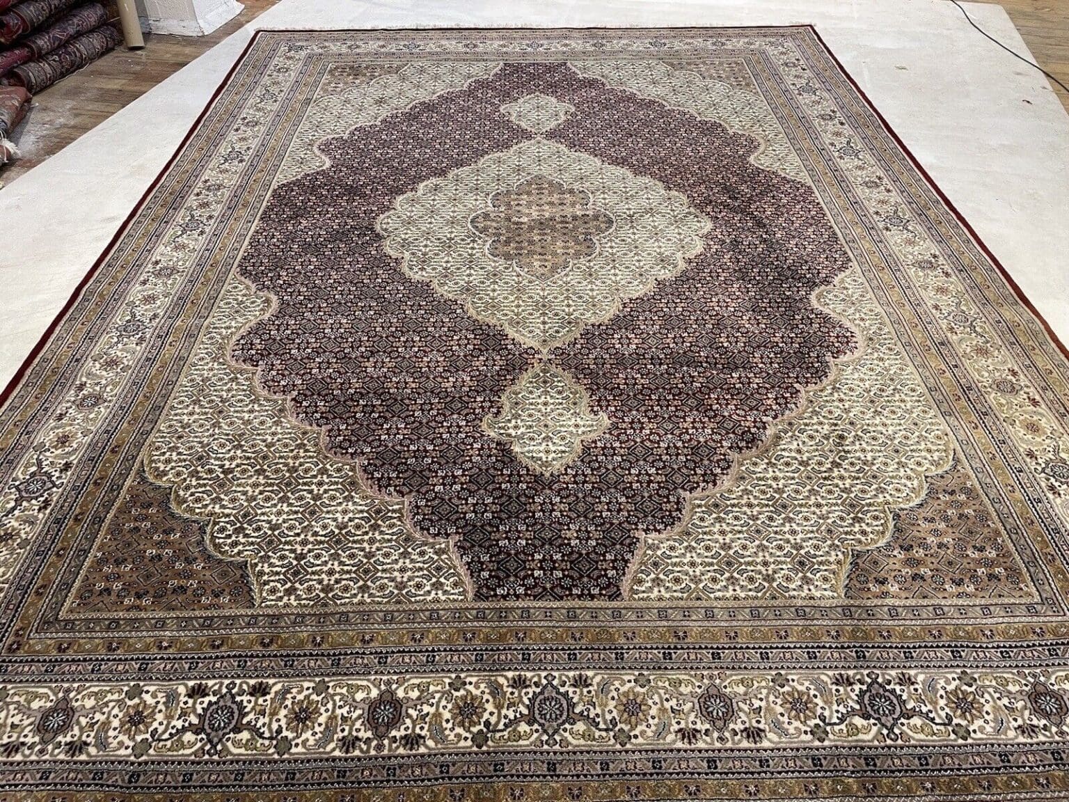 Perserteppich Tabriz 400 x 300 cm Wolle Seide handgeknüpft
