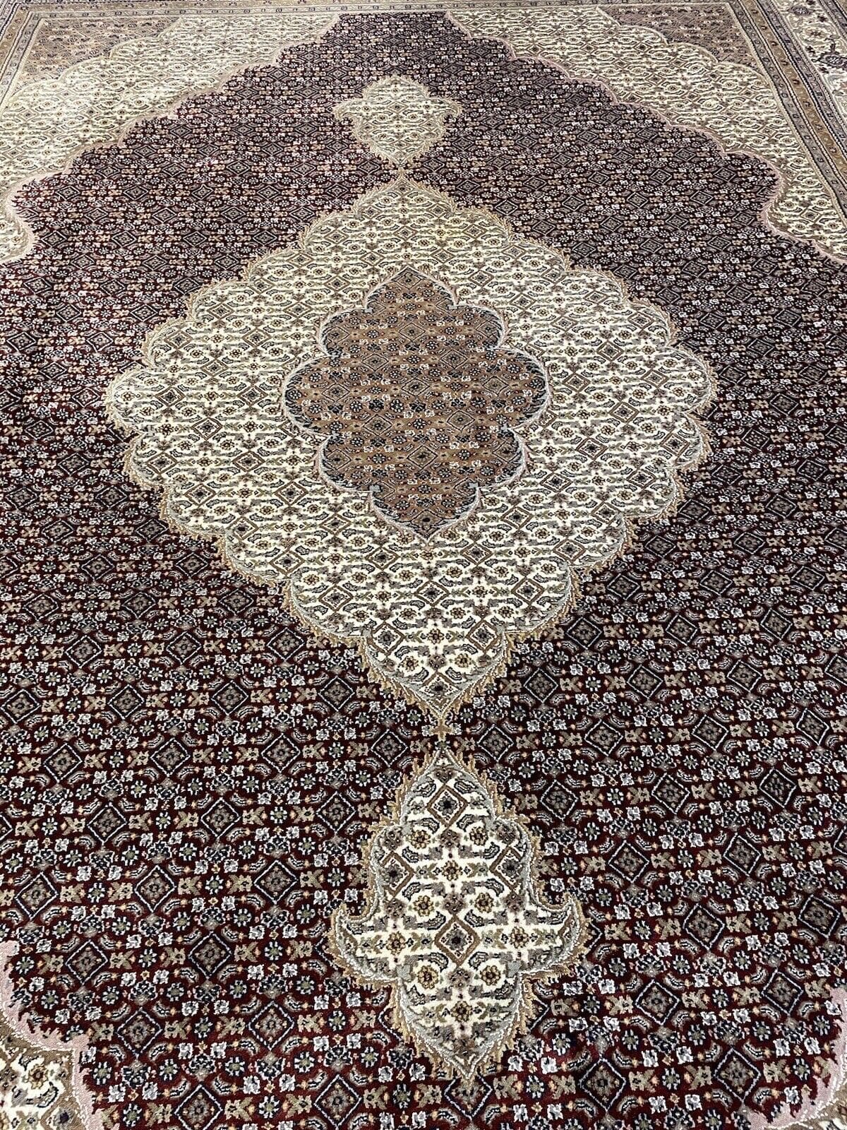 Perserteppich Tabriz 400 x 300 cm Wolle Seide handgeknüpft