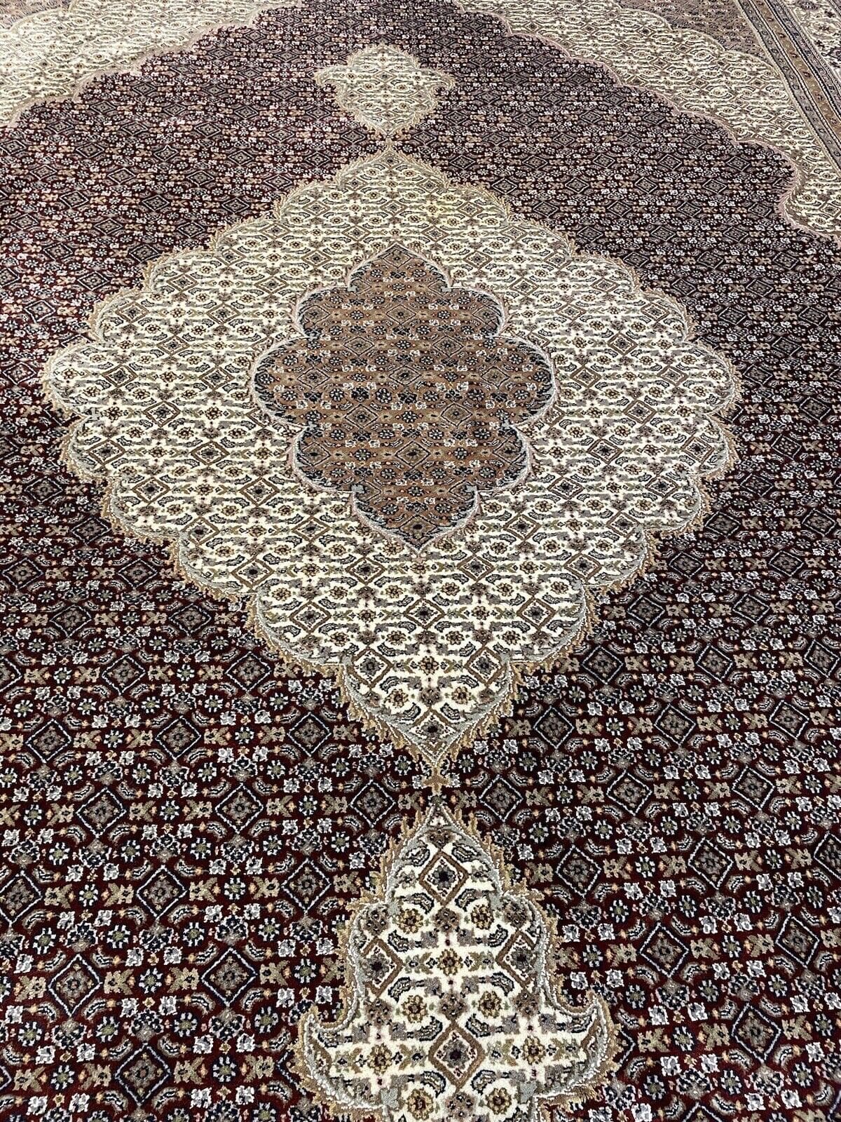 Perserteppich Tabriz 400 x 300 cm Wolle Seide handgeknüpft