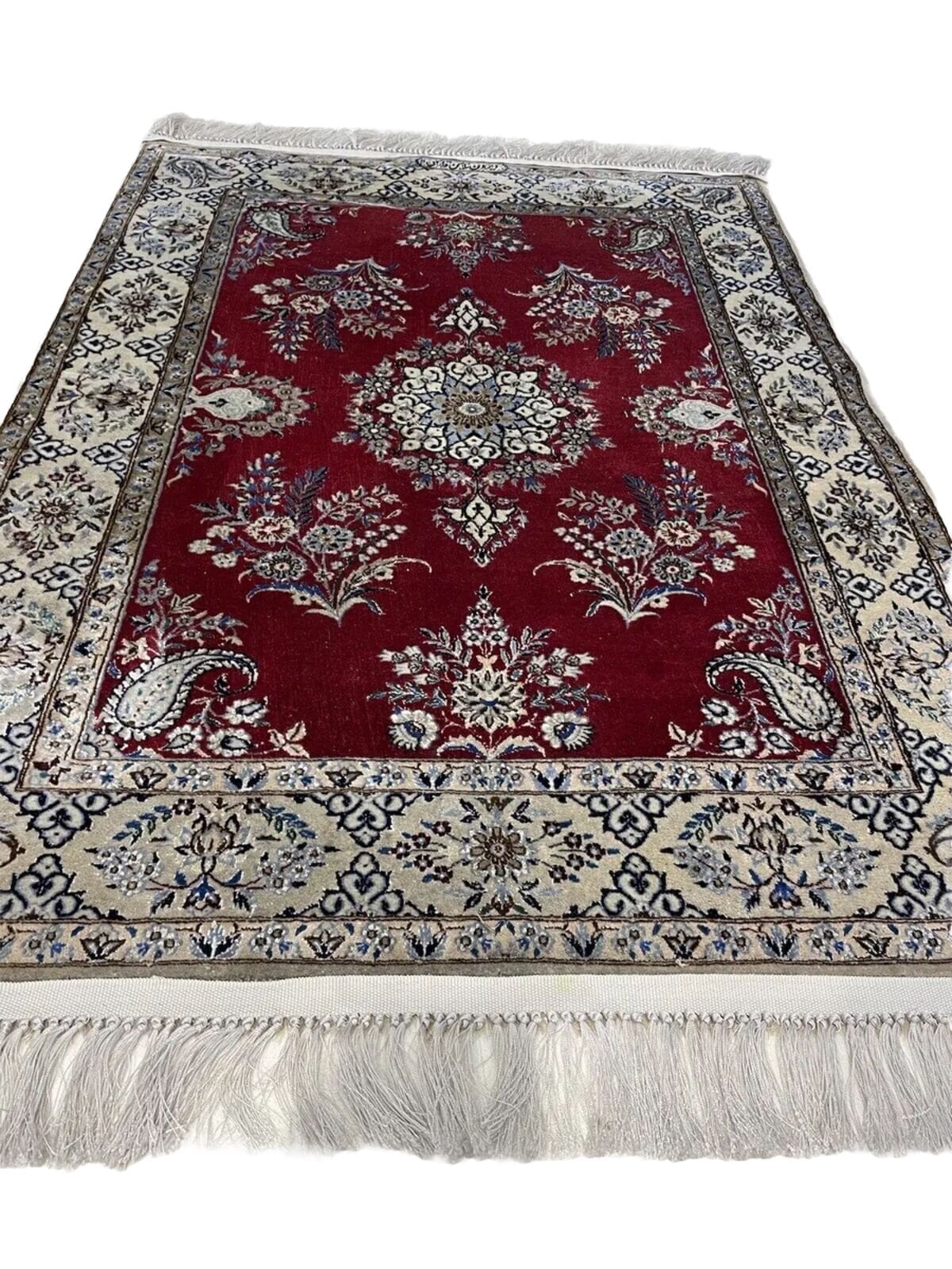 Perserteppich Nain 130 x 96 cm Wolle handgeknüpft