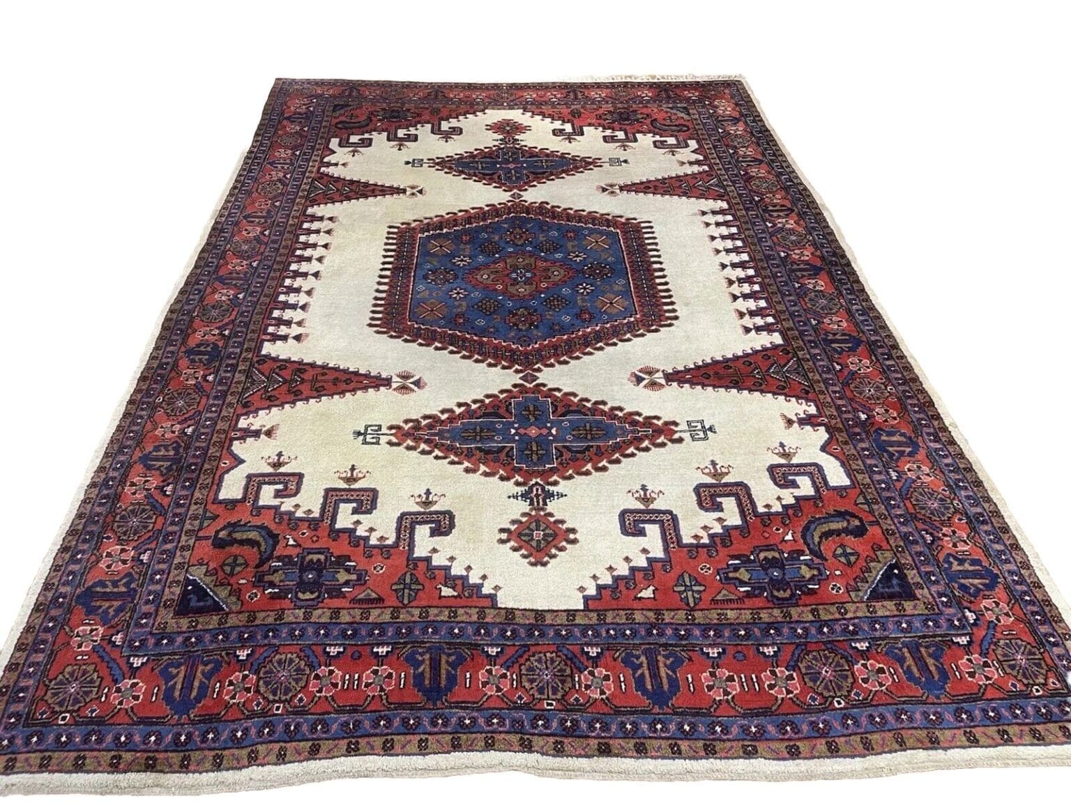Perserteppich Sarough 390 x 270 cm Wolle handgeknüpft