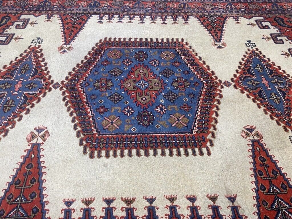 Perserteppich Sarough 390 x 270 cm Wolle handgeknüpft
