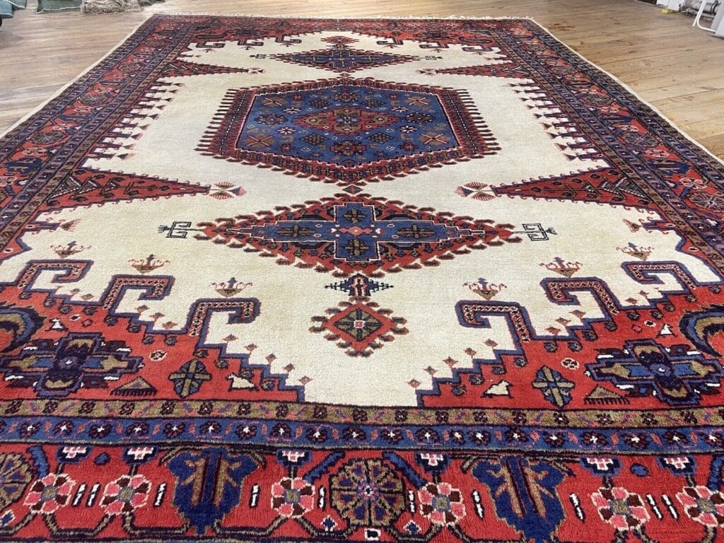 Perserteppich Sarough 390 x 270 cm Wolle handgeknüpft