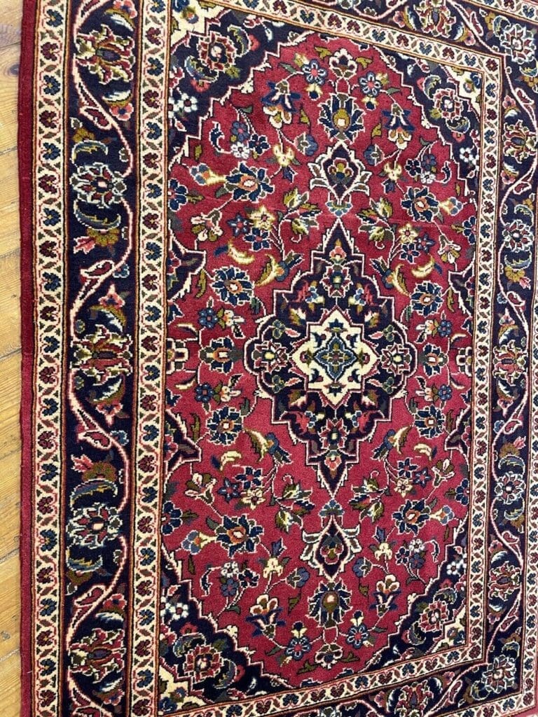 perserteppich-150x100-cm-antik-goltogh-bigar-mit-schonem-medallion-1-2 Perserteppich Keschan 150x100 cm Wolle handgeknüpft
