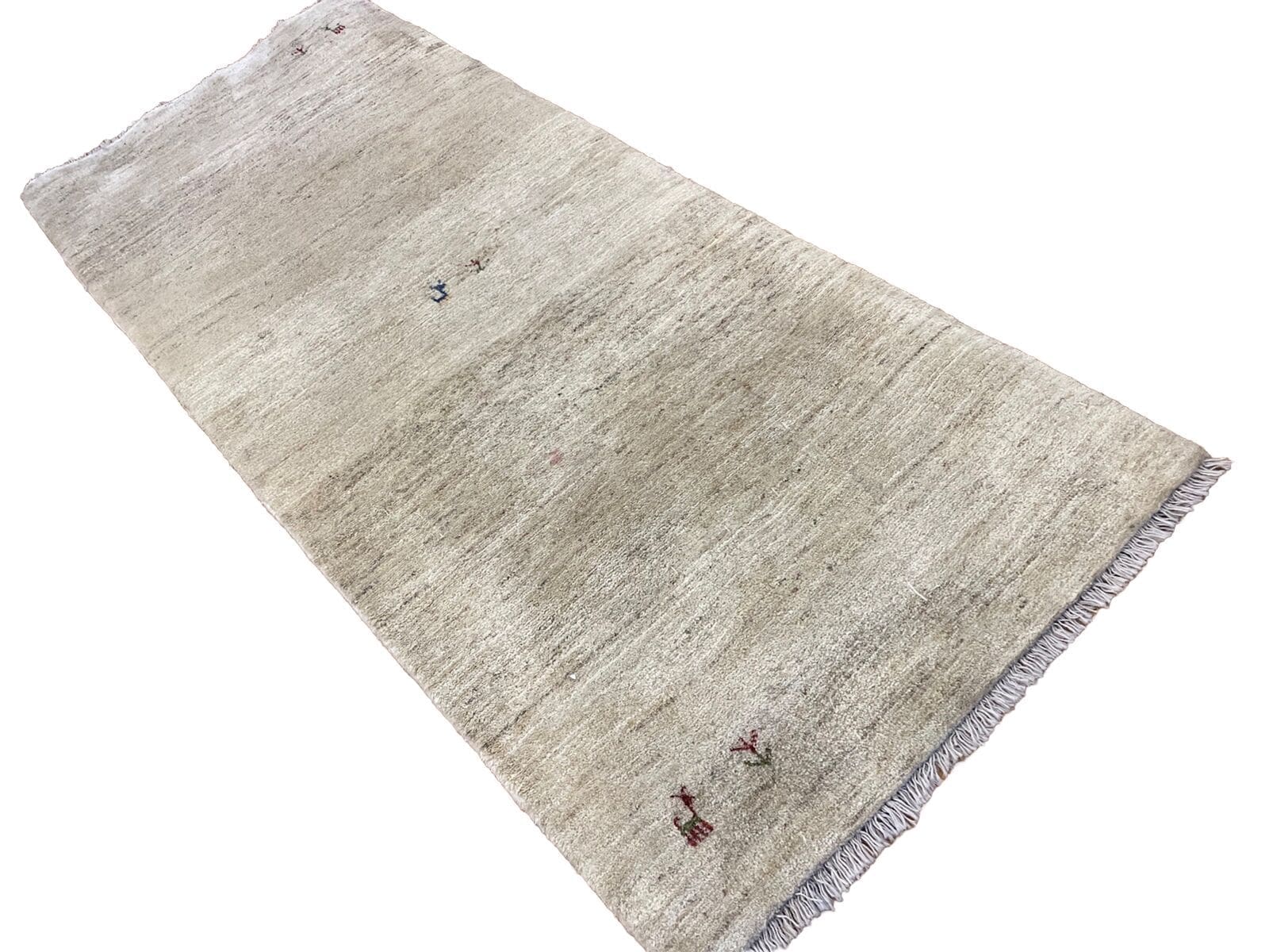 beige-gabeh-perserteppich-190x80-cm-hochwertige-handgeknupfte-qualitat-1 Perserteppich Gabeh 190x80 cm Schurwolle handgeknüpft