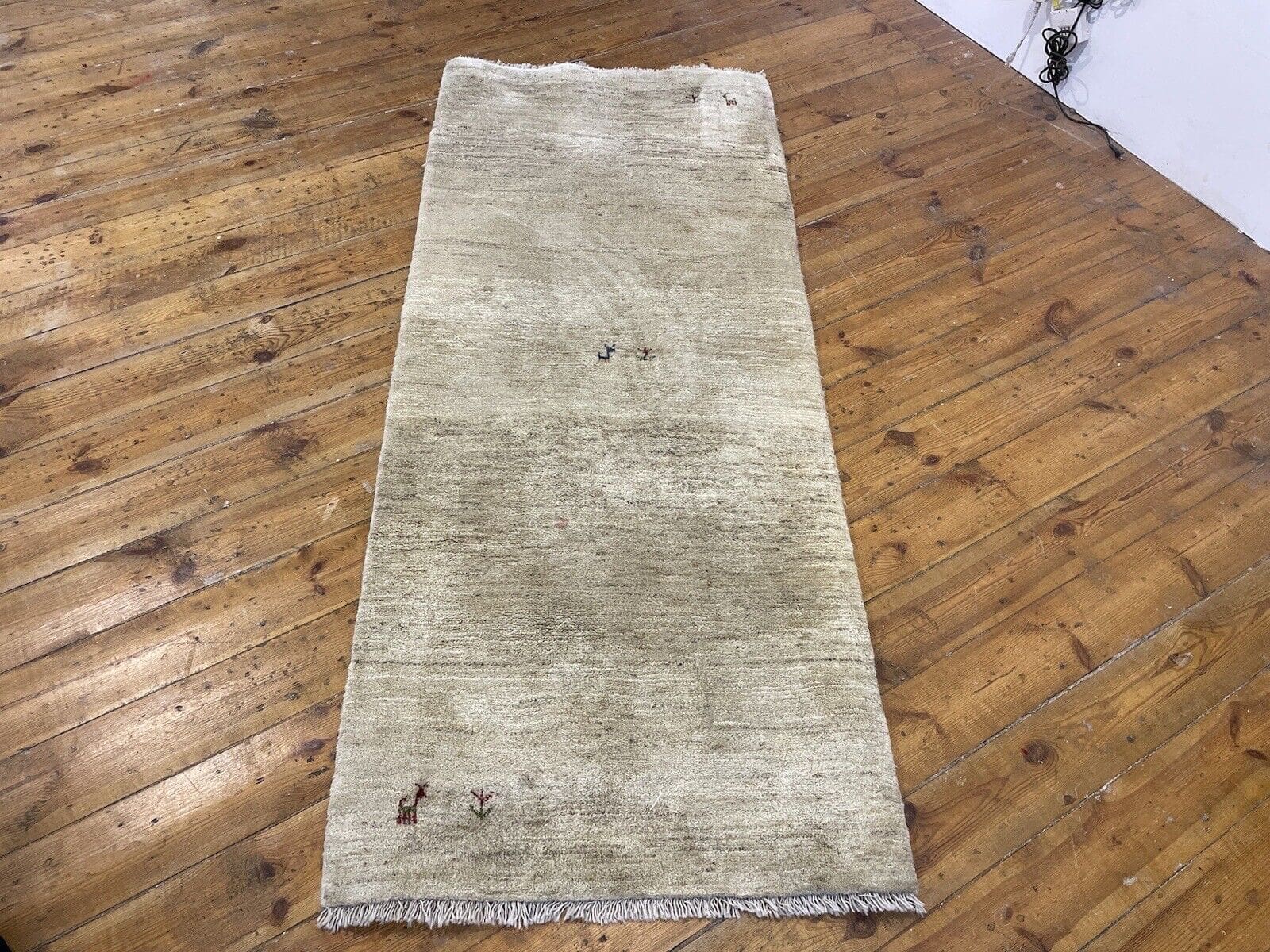 beige-gabeh-perserteppich-190x80-cm-hochwertige-handgeknupfte-qualitat-3 Perserteppich Gabeh 190x80 cm Schurwolle handgeknüpft